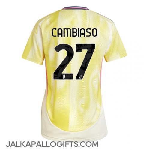 Juventus Andrea Cambiaso #27 Vieraspaita Naiset 2024-25 Lyhythihainen